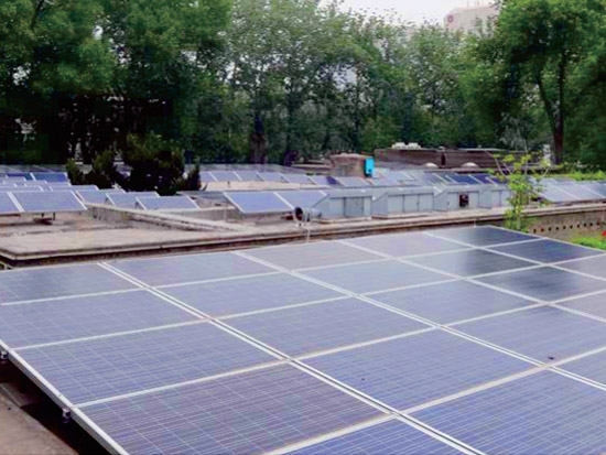 3、北京市丹麥大使館光伏發電項目，裝機容量50KW