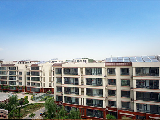 15、山西臨汾高檔住宅小區太陽能熱水工程